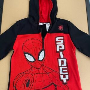 Marvel Spider-Man Boys Size 8 Quarter-Zip Pullover Hoodie